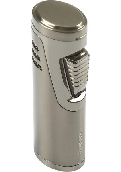 Çift Torch Pürmüz Gunmetal Metal Puro Çakmağı