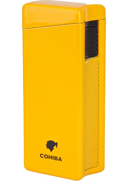 Tek Torch Pürmüz Sarı Metal Puro Çakmağı