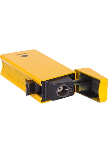 Tek Torch Pürmüz Sarı Metal Puro Çakmağı