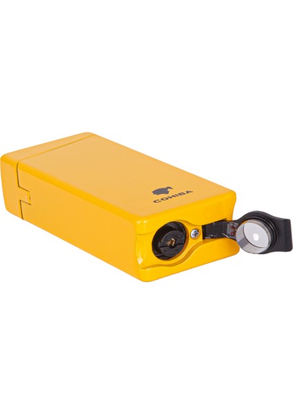 Tek Torch Pürmüz Sarı Metal Puro Çakmağı
