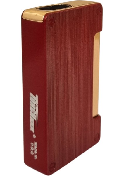 Fırçalı Kırmızı-Gold Çift Torch Pürmüz Metal Puro Çakmağı fiyatları