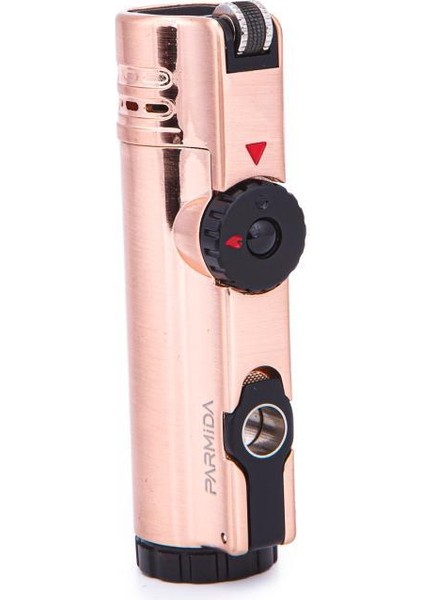 4 Torch Pürmüz Rose Gold Metal Puro Çakmağı