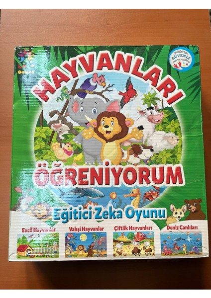 Eğitici Zeka Oyunu Hayvanları Öğrenme Aile Oyunu