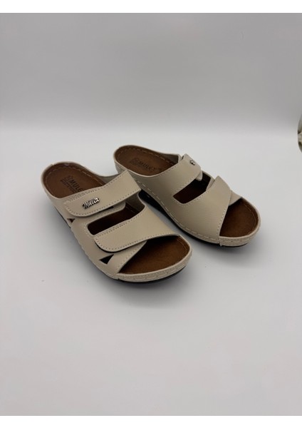2351 Mulex Ayarlanabilir Çift Tokalı Ortopedik Terlik