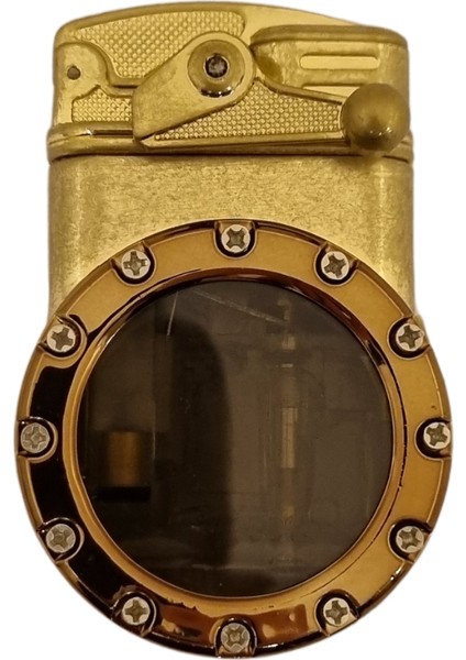 Gold Çift Torch Pürmüz Metal Puro Çakmağı