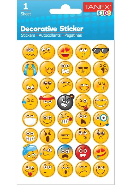 TNX-25028 Puffy Emojı Stıcker