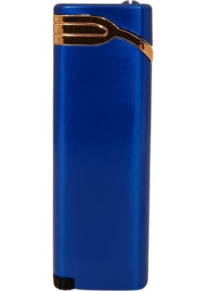 Mavi - Bronz Tek Torch Pürmüz Metal Puro Çakmağı