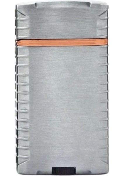 Gümüş Çift Torch Pürmüz Metal Puro Çakmağı