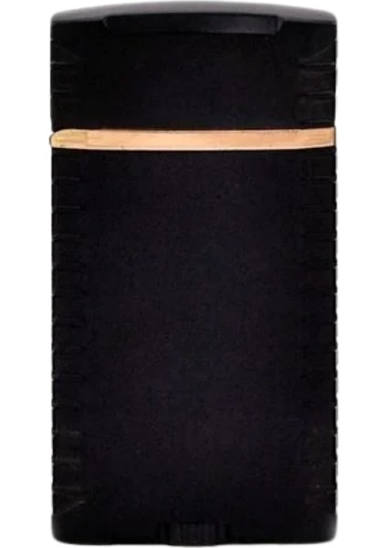 Siyah Çift Torch Pürmüz Metal Puro Çakmağı