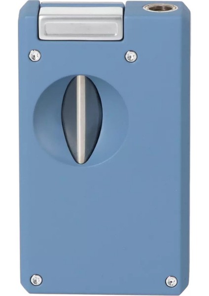 Tek Torch Pürmüz Mat Turkuaz Dahili V Kesicili Puro Çakmağı