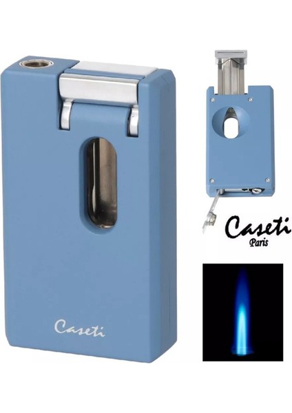 Tek Torch Pürmüz Mat Turkuaz Dahili V Kesicili Puro Çakmağı fırsatları