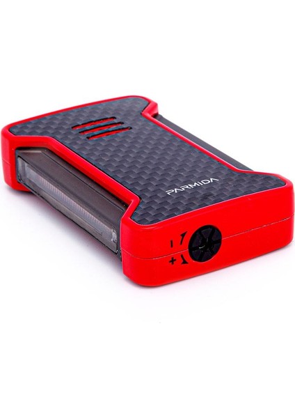 Tek Torch Pürmüz Karbon Desenli Kırmızı Puro Çakmağı fırsatları
