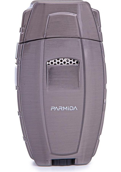 Çift Torch Pürmüz Gunmetal Metal Puro Çakmağı