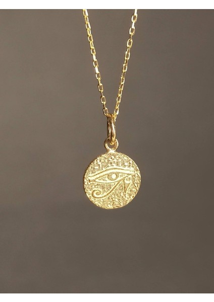 925 Ayar Gümüş Ra'nın Gözü Kolye, Horus'un Gözükolye, Gümüş Kadın Kolye