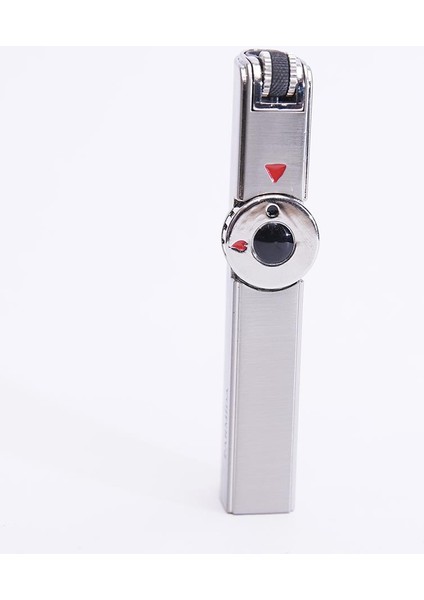 Tek Torch Pürmüz Gümüş Metal Puro Çakmağı