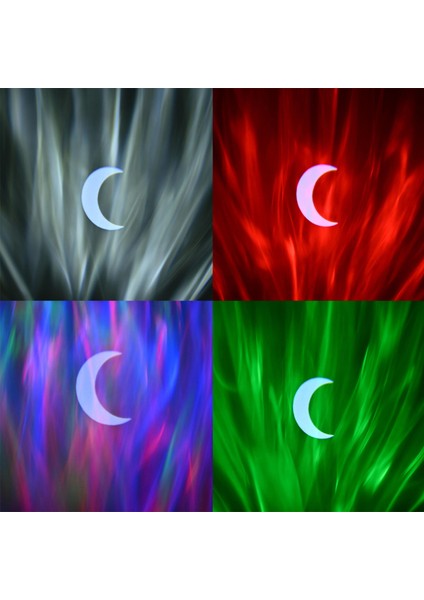 Kuzey Işıkları Yıldız Projeksiyon Lambası Ay Projektör Gece Lambası Müzikli - 1 Adet indirimleri