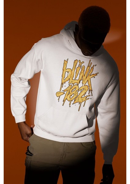 Özel Tasarım BLINK-182 Yazılı Unisex Oversize Hoodie