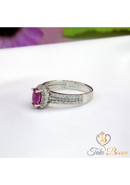 Kırmızı Beyaz Taşlı Markiz Kadın Yüzük, Mekik Kadın Yüzüğü, fiyatları