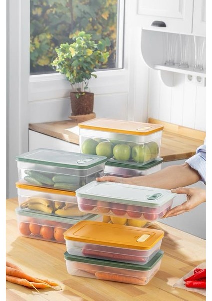 Tupper Model - Vakumlu - Mikrodalga Buzluk Saklama Kabı 3,8lt