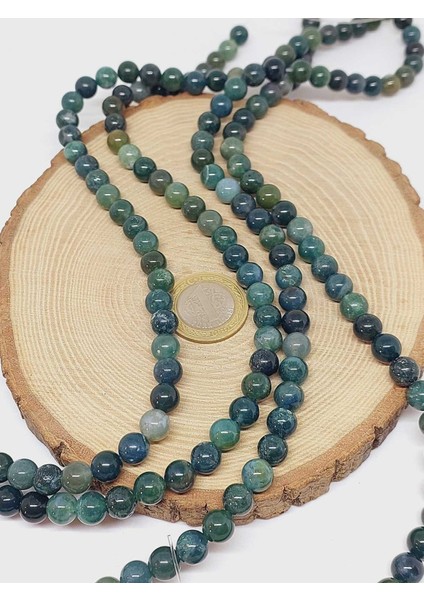 Yosunlu Akik Taşı Dizi 8mm (55986) fırsatları