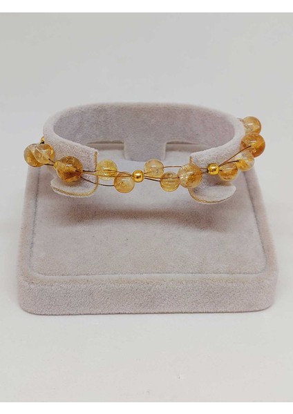 Sitrin Taşı Tasarım Bileklik 6-8mm (55708) fiyatları