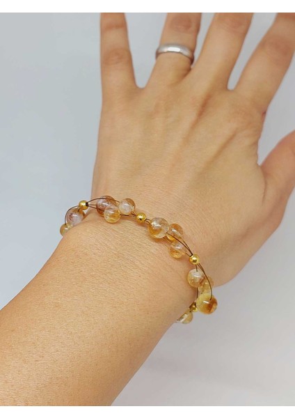 Sitrin Taşı Tasarım Bileklik 6-8mm (55708) modelleri