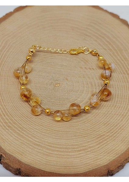 Sitrin Taşı Tasarım Bileklik 6-8mm (55708) fırsatları