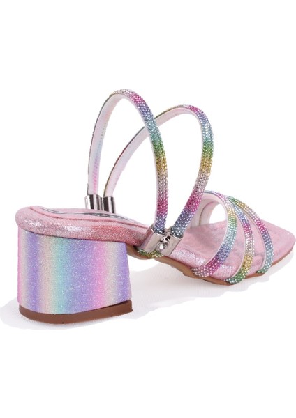 DJA76-ASK16 Gökkuşağı Kız Çocuk Abiye Ayakkabı fırsatları