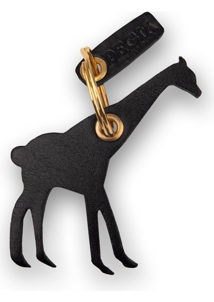 Zürafa Deri Anahtarlık 25AN08