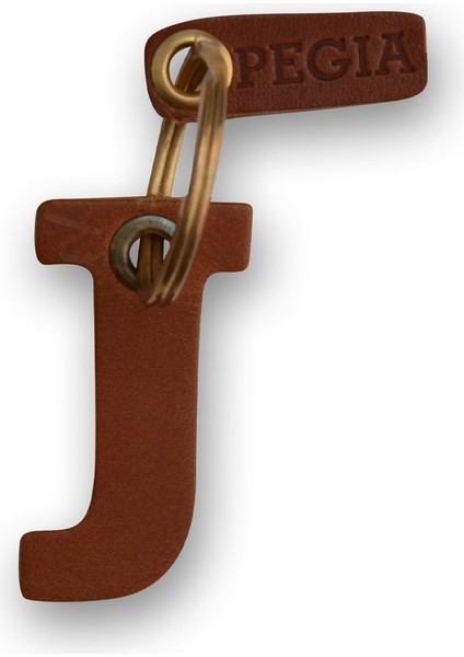 Harf J Deri Anahtarlık 25AN90