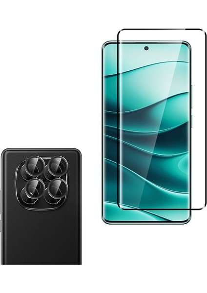 Xiaomi Redmi Note 14 Pro 5g Uyumlu Ekran Koruyucu Şeffaf + Kamera Lens Koruyucu