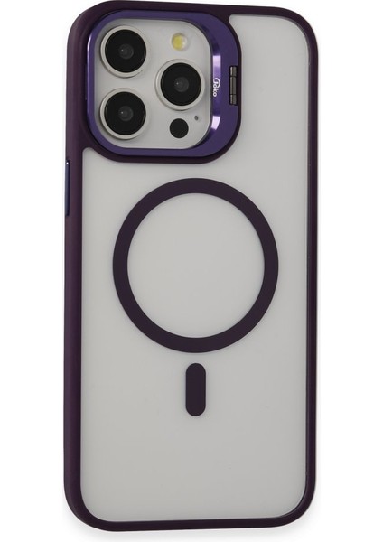 Apple iPhone 14 Pro Uyumlu Roblox Lens Magsafe Standlı Kılıf Kapak