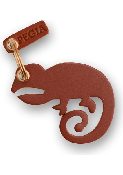 Bukalemun Deri Anahtarlık 25AN38