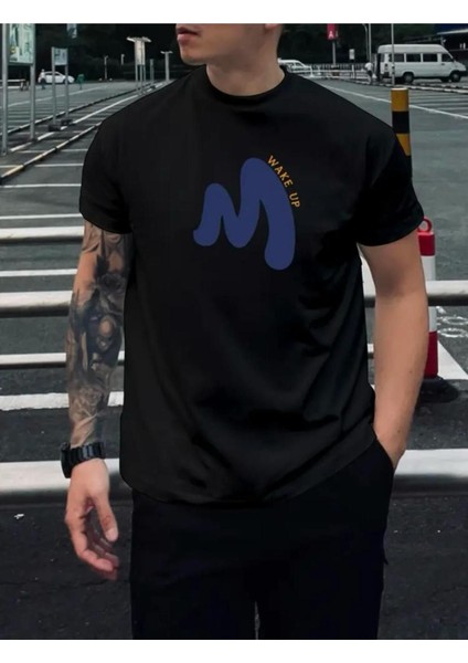 Wake Up Yazı Detaylı Basic T-Shirt fiyatları