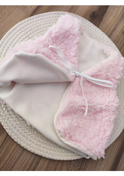 Bebek Yeleği Welsoft Kumaş Iç Kısmı Pamuklu Önden Kurdelelı Kız Erkek Bebek Yenidoğan Beyaz Yelek fiyatları