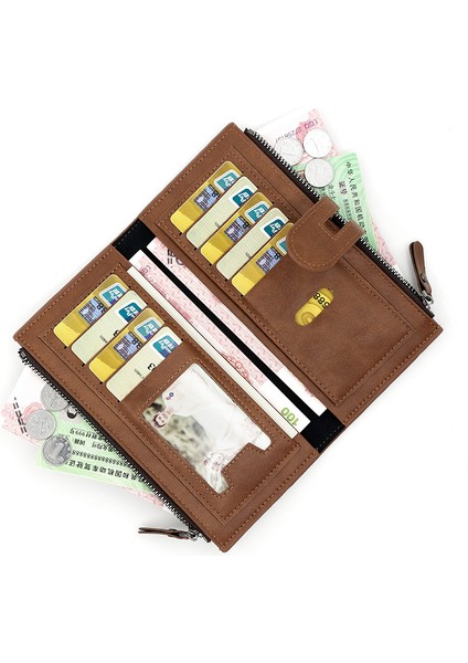 Toka Bayanlar Uzun Cüzdan Cep Telefonu Çantası Çoklu Kart Yuvası Para Cüzdanı Clutch (Yurt Dışından)