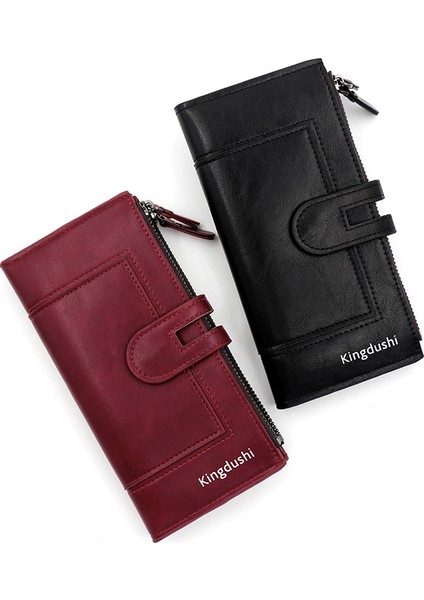 Toka Bayanlar Uzun Cüzdan Cep Telefonu Çantası Çoklu Kart Yuvası Para Cüzdanı Clutch (Yurt Dışından)