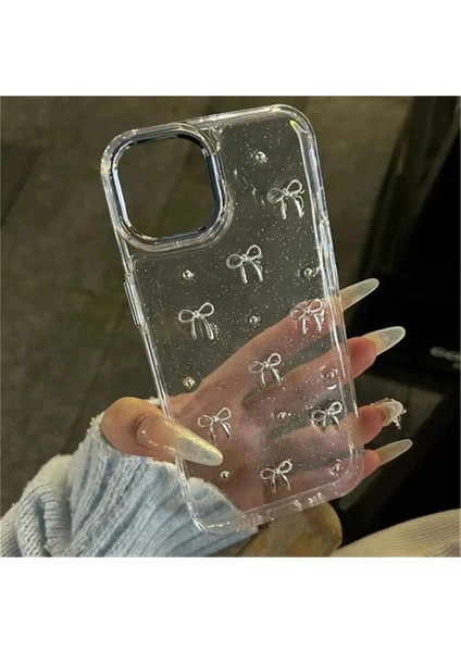 Apple iPhone 12 Uyumlu Kurdele Desenli Kabartmalı Telefon Kılıf Kapak fırsatları
