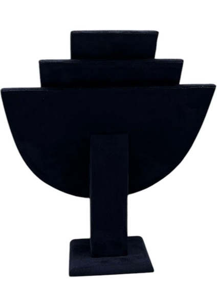 Yerli Üretim Ahşap Model Sardunya Kumaş Lacivert Renk Boy 21 cm En 25 cm Kolye Takı Sergileme Mankeni