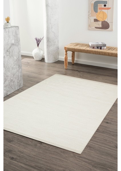 Bohemia BH002 Krem Hav Toz Vermez Salon Mutfak Koridor Oturma Odası Yolluk Dokuma Kilim