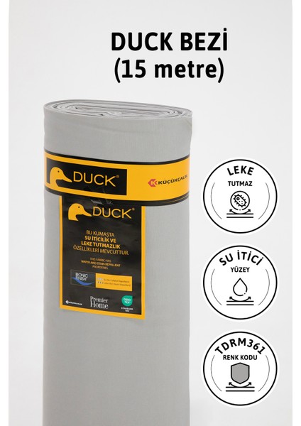 Premier Metrelik Duck Keten Kumaş Su İtici Bez 15 Metre TDRM361 -