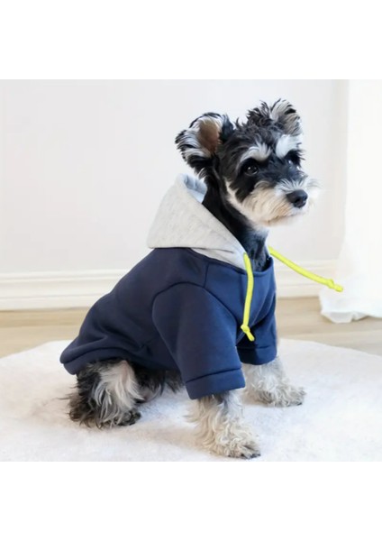 Örgü Kapşonlu Köpek Sweatshirt