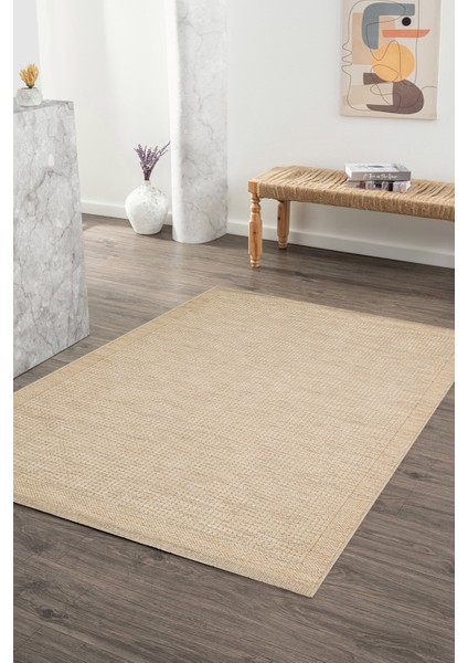 Bohemia BH005 Açık Kahve Hav Toz Vermez Salon Mutfak Koridor Oturma Odası Yolluk Dokuma Kilim