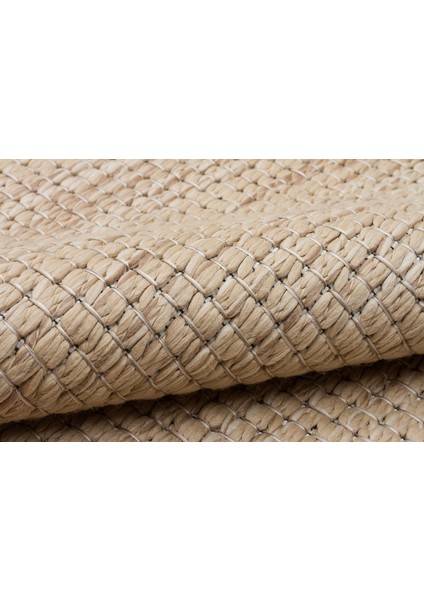 Bohemia BH005 Açık Kahve Hav Toz Vermez Salon Mutfak Koridor Oturma Odası Yolluk Dokuma Kilim
