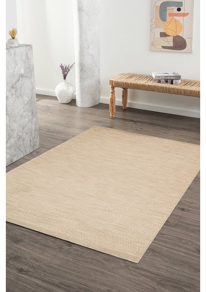 Bohemia BH003 Açık Kahve Hav Toz Vermez Salon Mutfak Koridor Oturma Odası Yolluk Dokuma Kilim