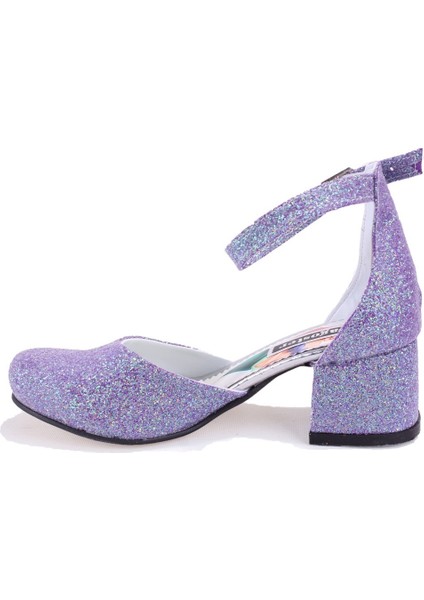 DJA76-YB101KY Lila Kız Çocuk Abiye Ayakkabı modelleri