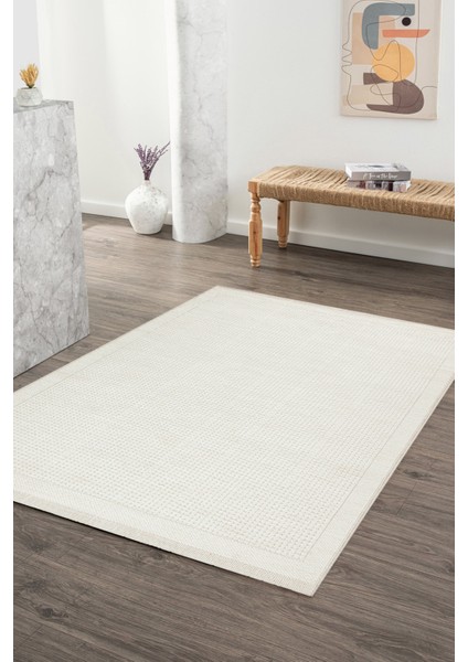 Bohemia BH004 Krem Hav Toz Vermez Salon Mutfak Koridor Oturma Odası Yolluk Dokuma Kilim