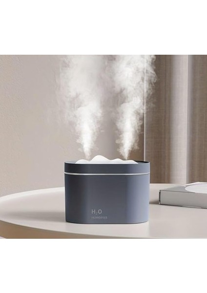 300ML Işıklı Aroma Terapi Hava Nemlendirici – Ultrasonik Buhar Difüzörü ve Gece Lambası
