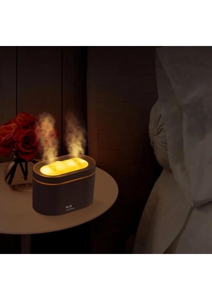 300ML Işıklı Aroma Terapi Hava Nemlendirici – Ultrasonik Buhar Difüzörü ve Gece Lambası fiyatları