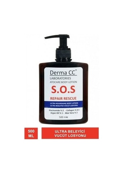 Derma cc S.o.s Repair Rescue ( Atocare Vücut Losyonu ) 500 ml